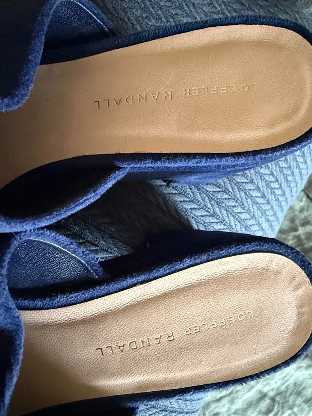 Loeffler Randall navy suede